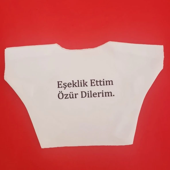 Eşeklik Ettim Yazılı Oyuncak Tişörtü ürün görseli 1