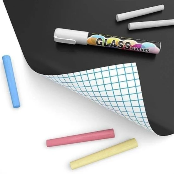 Buffer® Sticker Rulo Yapışkanlı Çocuk Yazı Yazma Tahtası Yazı Yazma Sticker - 7