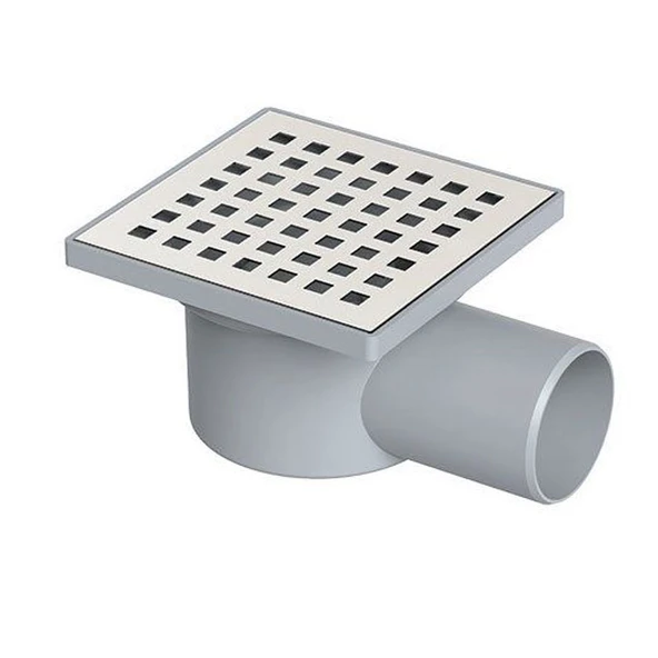 Maxiflow Paslanmaz Yer Sifonu 10x10 Q50 Çerçeveli - 1