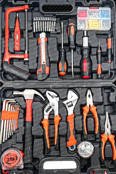 105 Parça Özel Alışım Çelik Professıonel Alet Takım Seti Avadanlık Pense Set. - Resim 2