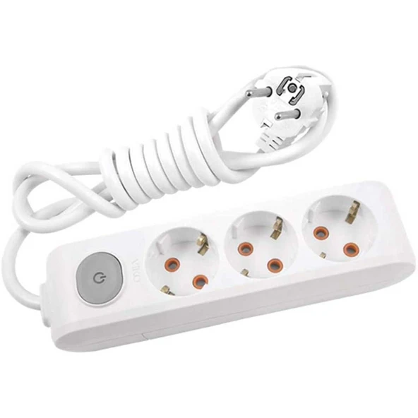 Viko Topraklı Üçlü Anahtarlı Uzatma Kablosu 5m ürün görseli