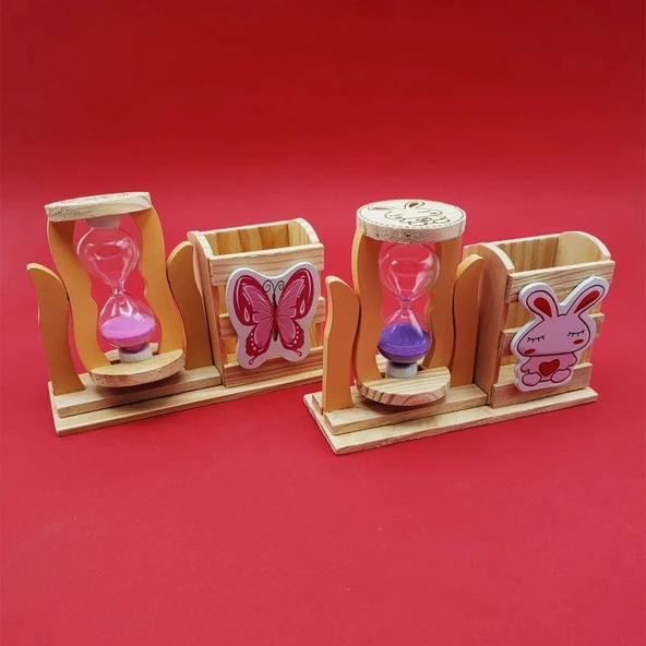 Kum Saati Kalemlik Kutulu - Resim 3