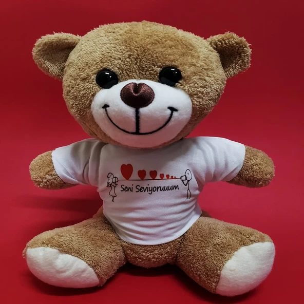 Seni Seviyorum Temalı Peluş Ayıcık ürün görseli 1