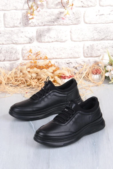 James Franco 2270 Micro Klima Sistem Hakiki Deri Kauçuk Taban Erkek Ayakkabı - Resim 4