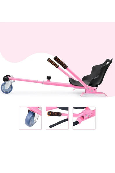 Elektrikli Kaykay Scooter Hoverboard Akıllı Denge 6.5 Inch + HoverKart + Çanta EXTREM PAKET D04 - Resim 5