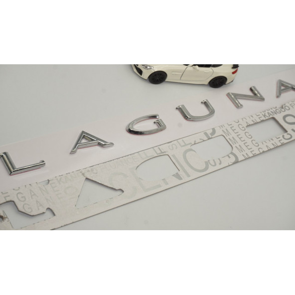 Renault Laguna Bagaj Krom ABS 3M 3D Yazı Logo Amblem - 4