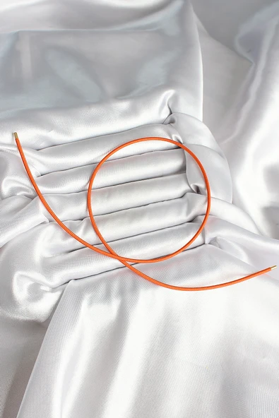 Mıknatıslı Turuncu Renk Sarmal Kadın Bileklik - TJ-BB6977 - 2