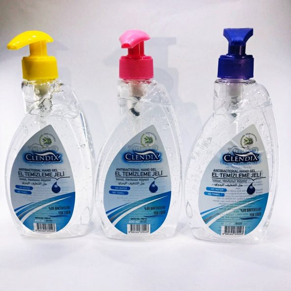 Dezenfektan Antibakteriyal El Temizleme Jeli 400 ml  3 adet Kampanyalı