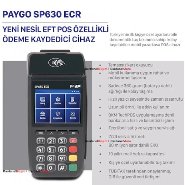 Paygo Sp630 Ecr Masaüstü Veya Mobil Yeni Nesil Yazarkasa Pos - 3