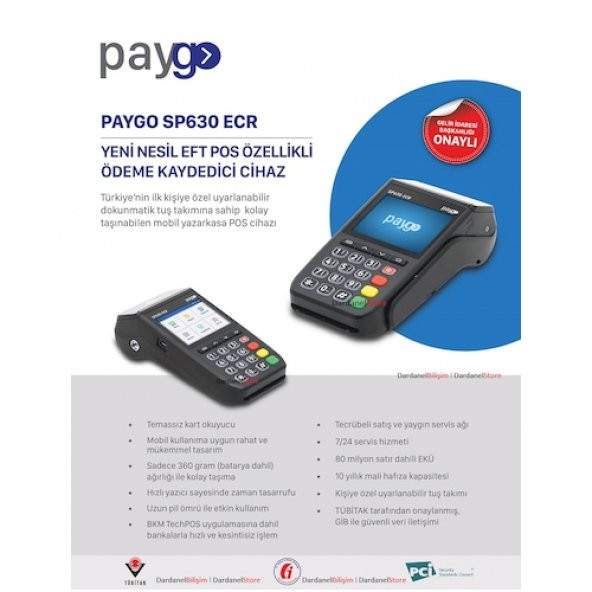 Paygo Sp630 Ecr Masaüstü Veya Mobil Yeni Nesil Yazarkasa Pos - 4