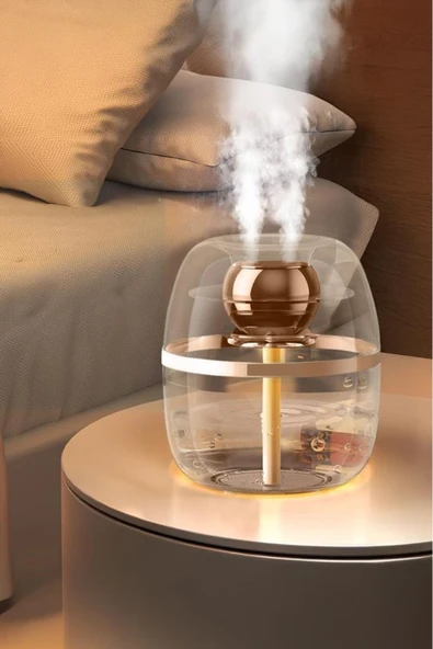 K30 1.8 Litre Kapasiteli Çift Çikişli Hava Nemlendirici Aroma Terapili Buhar Makinesi Humidifier - 5