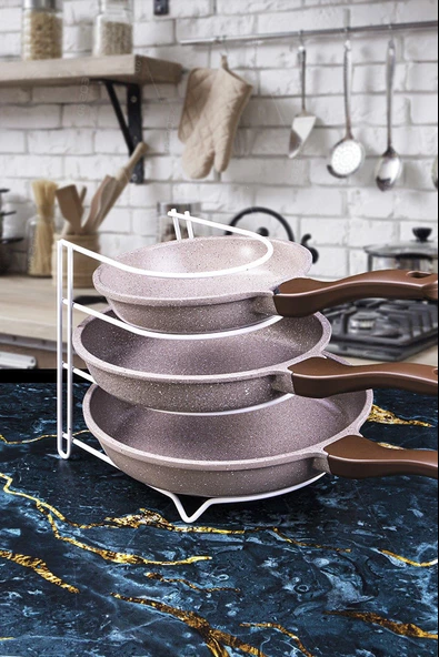 Hometarz Tava Tencere Kapaklığı Düzenleyici Organizer 25x22x19