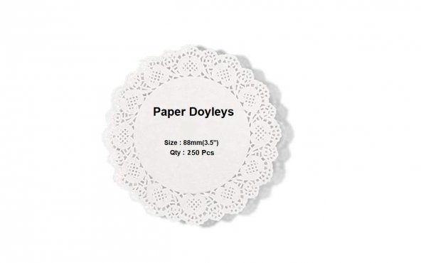 Kağıt Dantelli Bardak Altlığı - 2