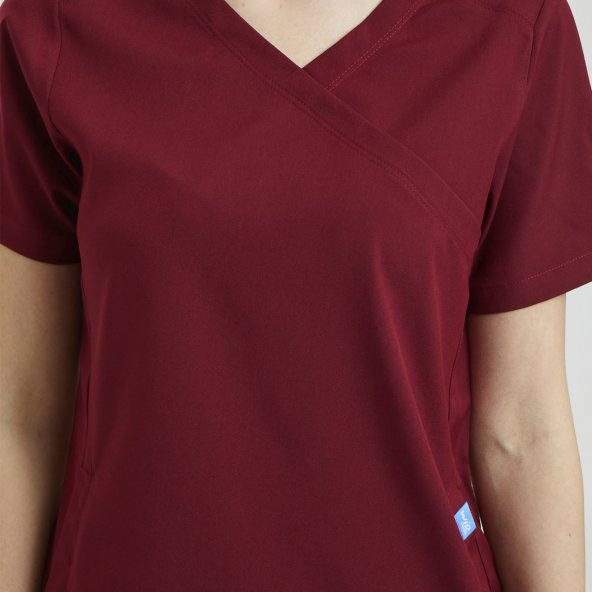 CLOWER Kadın Likralı Üniforma Takımı - Bordo - 4