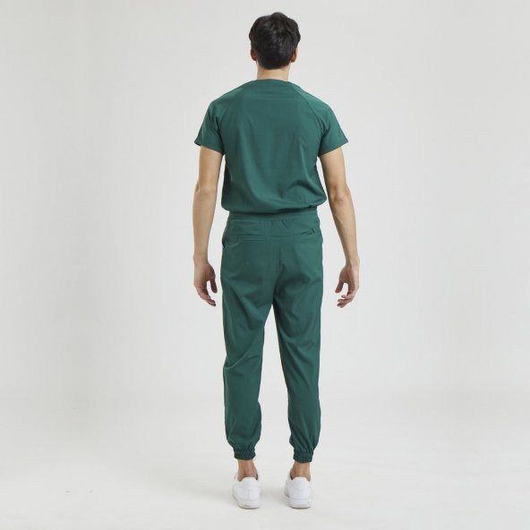 JOGGER Erkek Likralı Üniforma Takımı- Yeşil - Resim 2