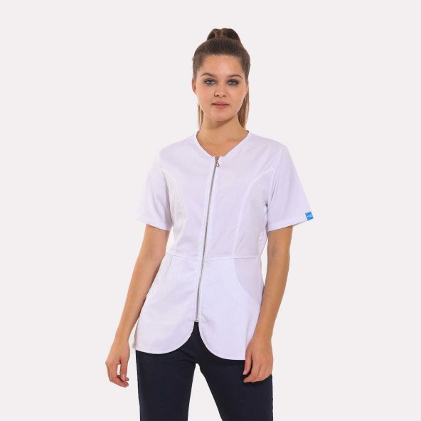 IRIS Kadın Likralı Üniforma Takımı - Beyaz ürün görseli