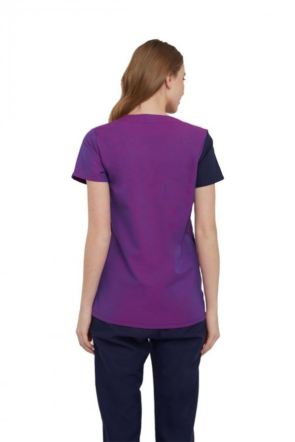 SELEN MEDİKAL TAKIM-LACİVERT - Resim 3