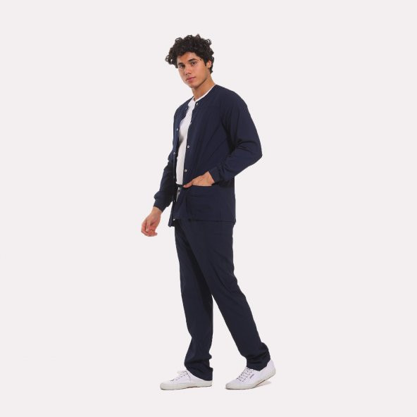LİKRALI DİNAMİK DOKTOR, HEMŞİRE CEKET - UNISEX, LACİVERT