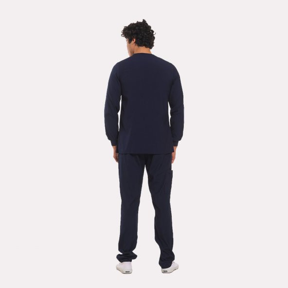 LİKRALI DİNAMİK DOKTOR, HEMŞİRE CEKET - UNISEX, LACİVERT - 2
