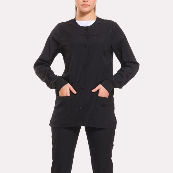 CEKET LİKRALI UNISEX, SİYAH ürün görseli