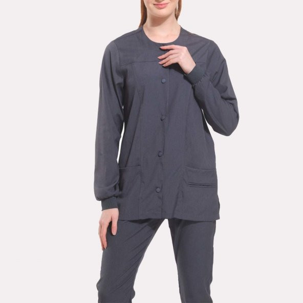 CEKET LİKRALI UNISEX, KOYU GRİ - Resim 2