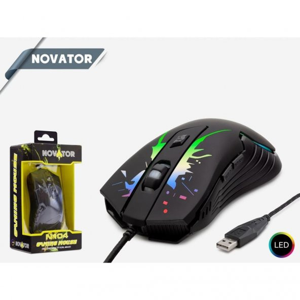 Novator N10450 2000 Dpi  RGB  Led Oyuncu Mouse
