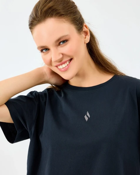 Skechers W Light Fabric T-Shirt S2520257 Kadın Tişört - Resim 6