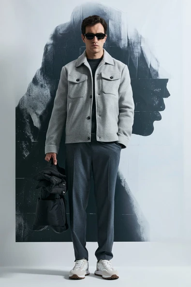 Lufian 112120262 Good Erkek Örme Ceket - Resim 5