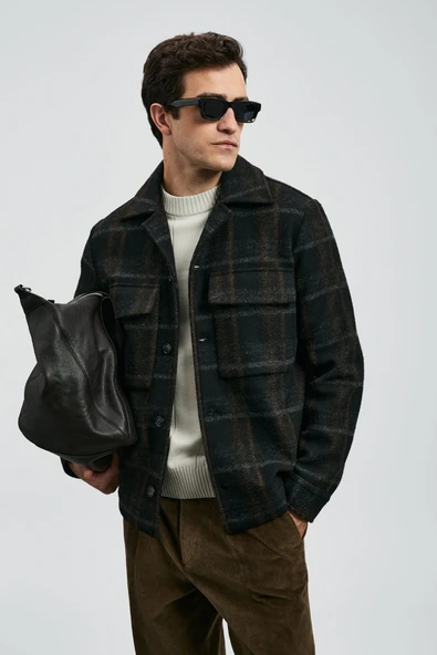 Lufian 112120263 Gooden Erkek Örme Ceket - Resim 3