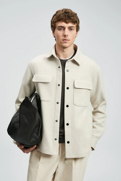 Lufian 112120261 Andre Erkek Örme Ceket - Resim 2