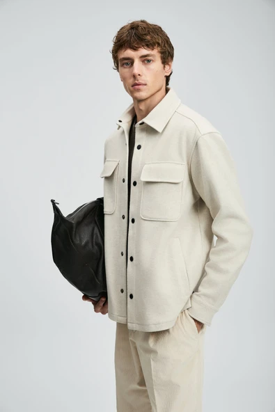 Lufian 112120261 Andre Erkek Örme Ceket - Resim 4