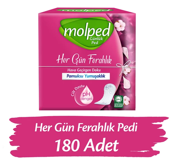 Molped Her Gün Ferahlık Günlük Ped 180 Adet