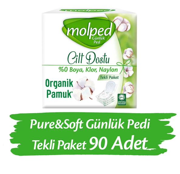 Molped Pure&Soft Günlük Ped Tekli Paket 90 Adet