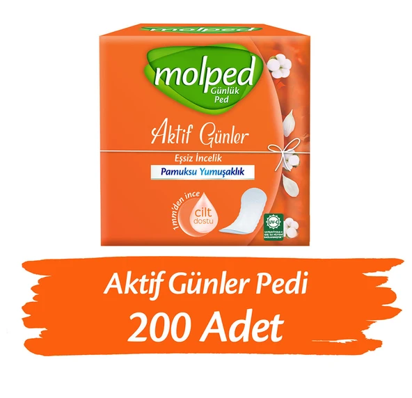 Molped Aktif Günler Günlük Ped 200 Adet