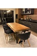 Ahşap Masa Yemek Masası Mutfak Masası Tek Parça Ahşap Masa - 2