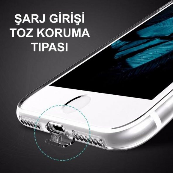 İphone XR Şeffaf Tıpalı Kamera Korumalı Silikon Kılıf - 3