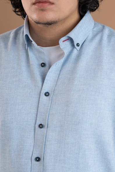 DORSS SLİMFİT DÜZ RENK ERKEK KIŞLIK ODUNCU ERKEK GÖMLEK - Resim 9