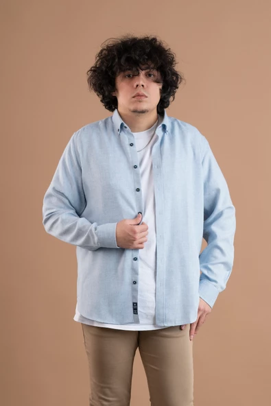 DORSS SLİMFİT DÜZ RENK ERKEK KIŞLIK ODUNCU ERKEK GÖMLEK - Resim 6