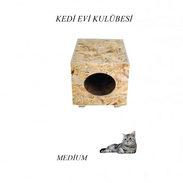 Melada Mobilya Sokak Hayvanları Kedi Evi Medium - 2