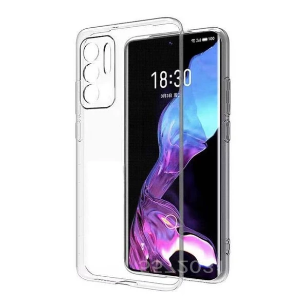 Gpack Oppo A55 Kılıf Süper Silikon Kamera KorumalıNano Glass