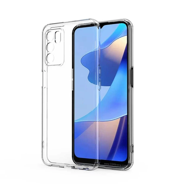 Gpack Oppo A16 Kılıf Süper Silikon Kamera KorumalıNano Glass