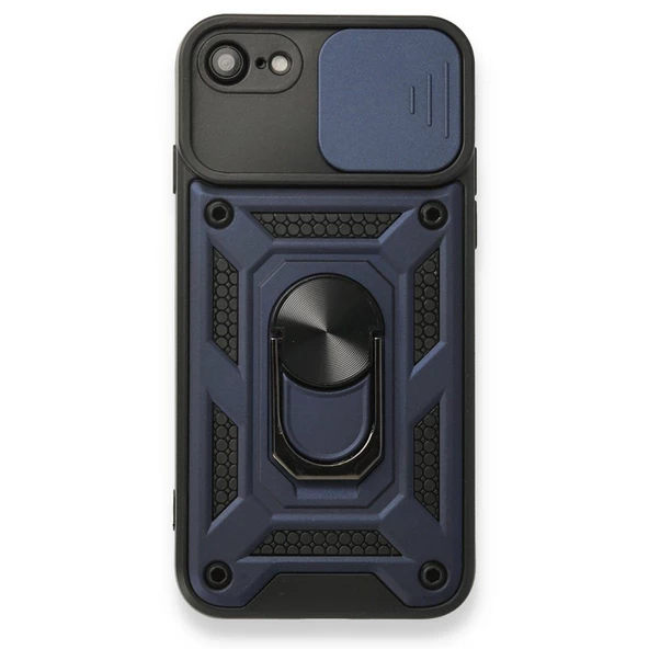 Gpack Apple iPhone 8 Kılıf Tank Aramid Sürgülü Vega Yüzüklü - 3