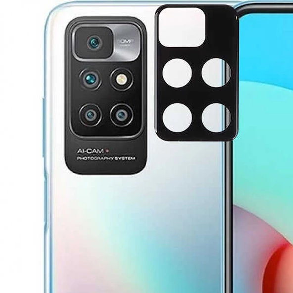 Gpack Xiaomi Redmi 10 Kamera Lens Koruyucu Cam Siyah