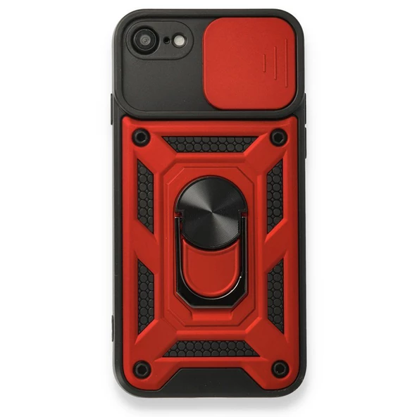 Gpack Apple iPhone 8 Kılıf Tank Aramid Sürgülü Vega Yüzüklü - 2