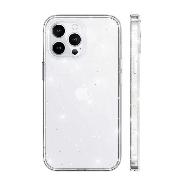 Gpack Apple iPhone 12 Pro Kılıf Vixy Transparan Simli Görünüm - 3