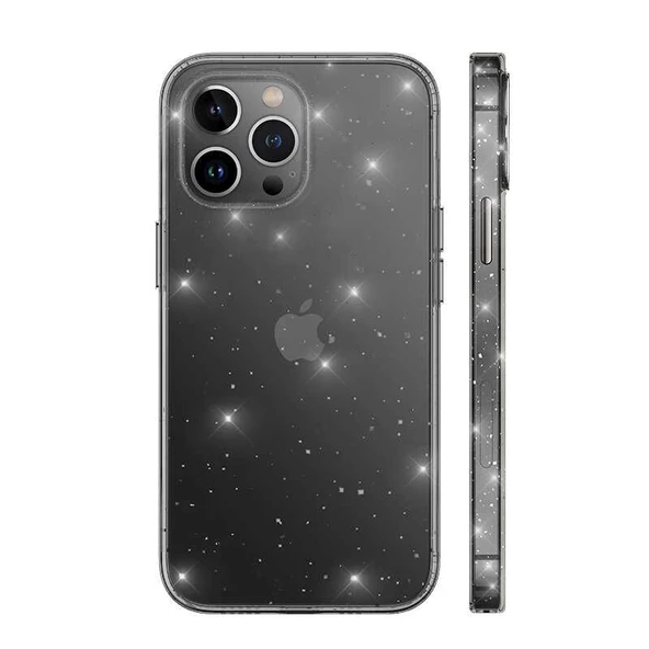 Gpack Apple iPhone 12 Pro Kılıf Vixy Transparan Simli Görünüm