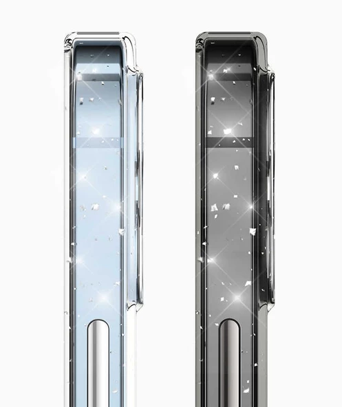 Gpack Apple iPhone 13 Pro Kılıf Vixy Transparan Simli Görünüm - 2