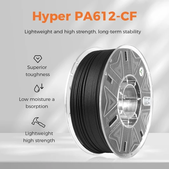 Creality Hyper Pa612-Cf Karbon Fiber Takviyeli Pa Filament - 1Kg 1.75mm - Urhanshop Gönderimli - Resim 2