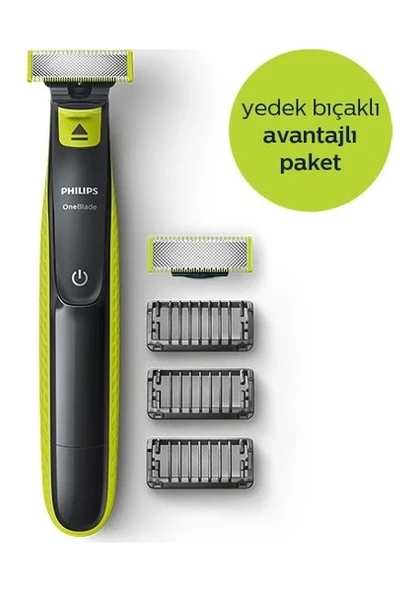 Philips Oneblade QP2520/30 Hibrit Düzeltici ve Tıraş Makinesi Yedek Bıçaklı Avantajlı Paket ürün görseli 1