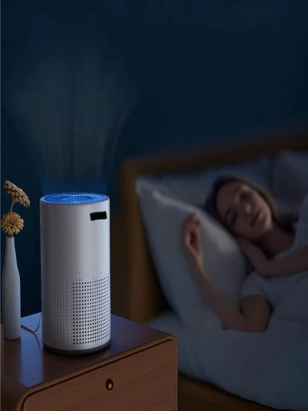 100 m3 Hacim Akıllı Hava Temizleyici 3 Katmanlı Hepa Hava Filtreli Temizleme Makinesi Sessiz - Resim 4